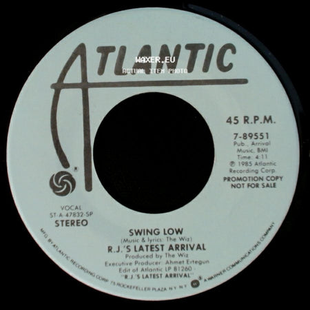 R.J.'s Latest Arrival - Swing Low / Swing Low side A