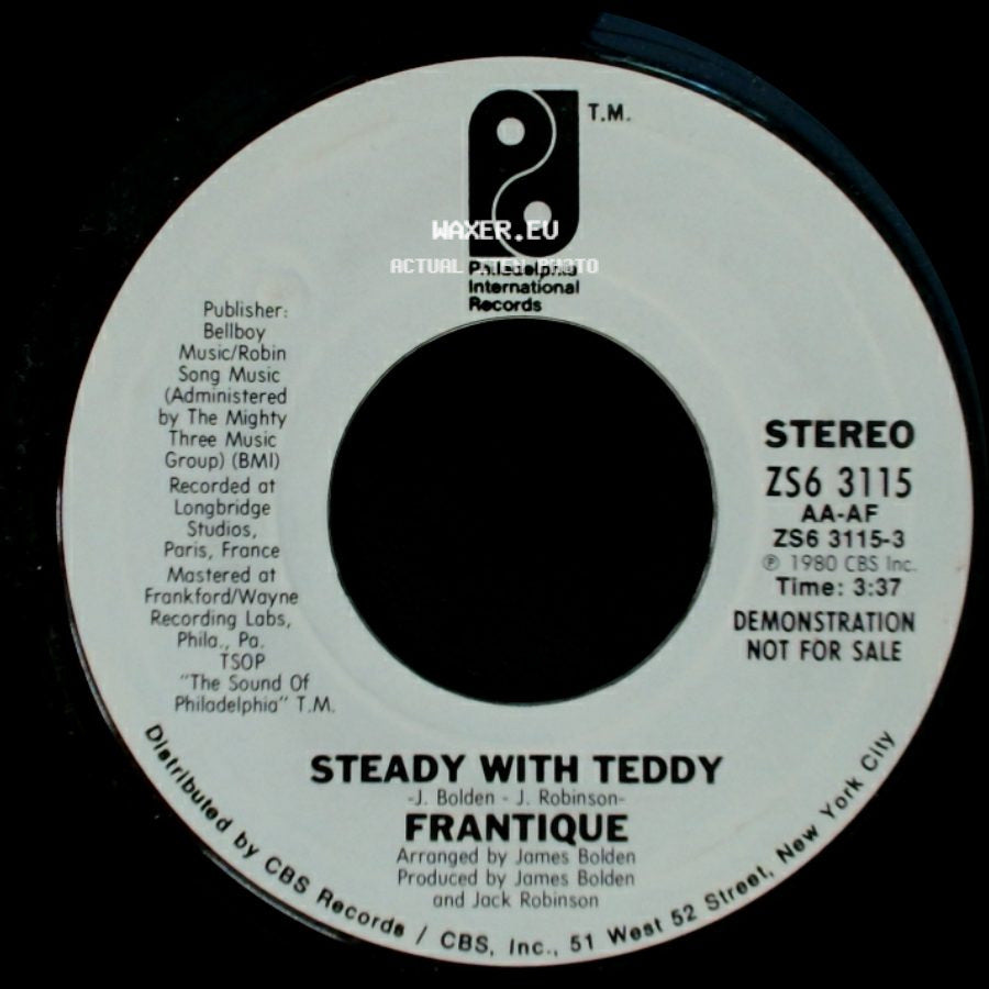 Frantique - Steady With Teddy / Steady With Teddy side A