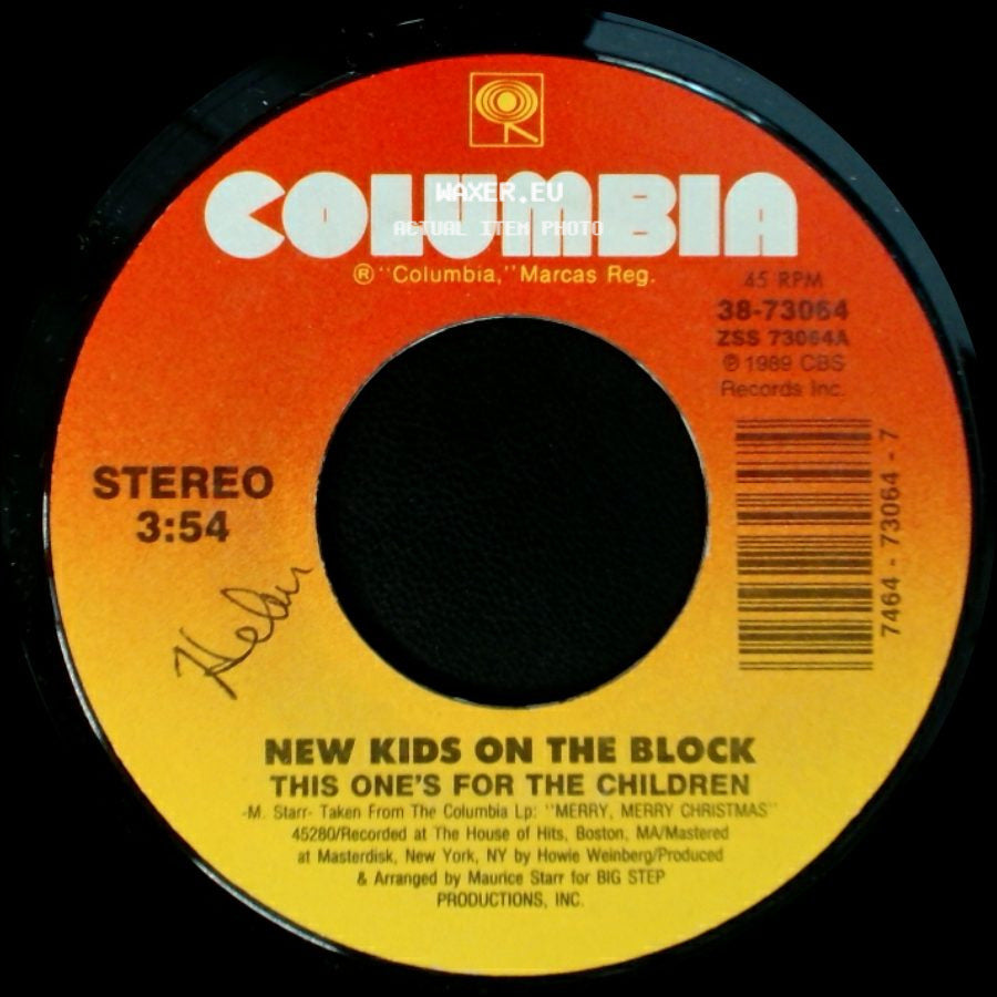 New Kids On The Block - This One's For The Children / Funky, Funky Xmas side A