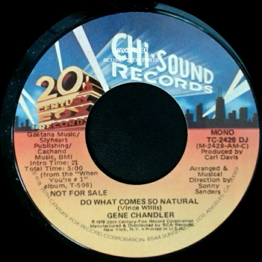 Gene Chandler - Do What Comes So Natural / Do What Comes So Natural side A
