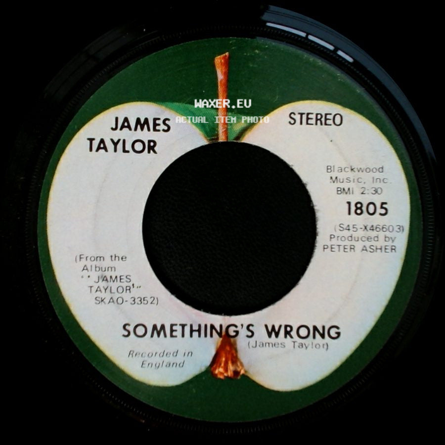 James Taylor - Something's Wrong / Carolina In My Mind side A