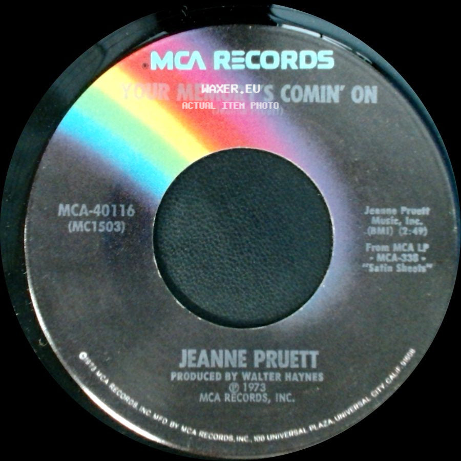 Jeanne Pruett - I'm Your Woman / Your Memory's Comin' On side B