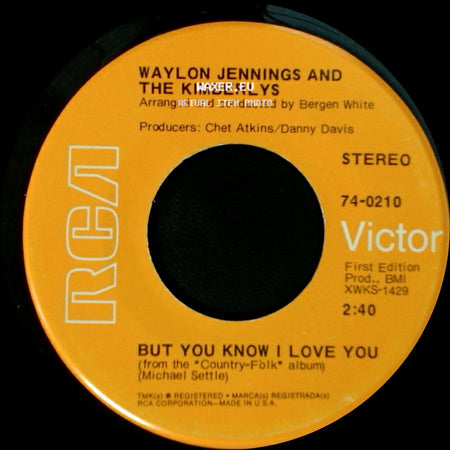 Waylon Jennings And The Kimberlys - Macarthur Park / But You Know I Love You side B