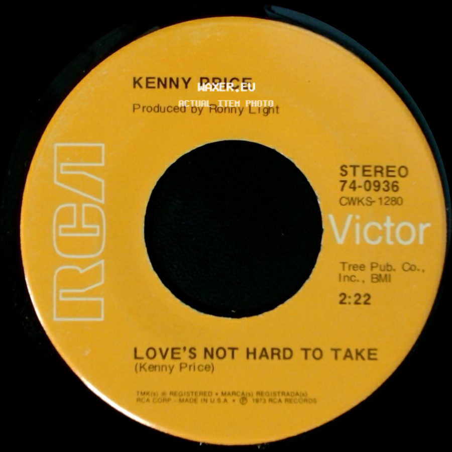 Kenny Price - Love's Not Hard To Take / 30 California Women side A