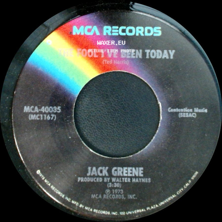 Jack Greene - The Fool I've Been Today / You Left Me side A