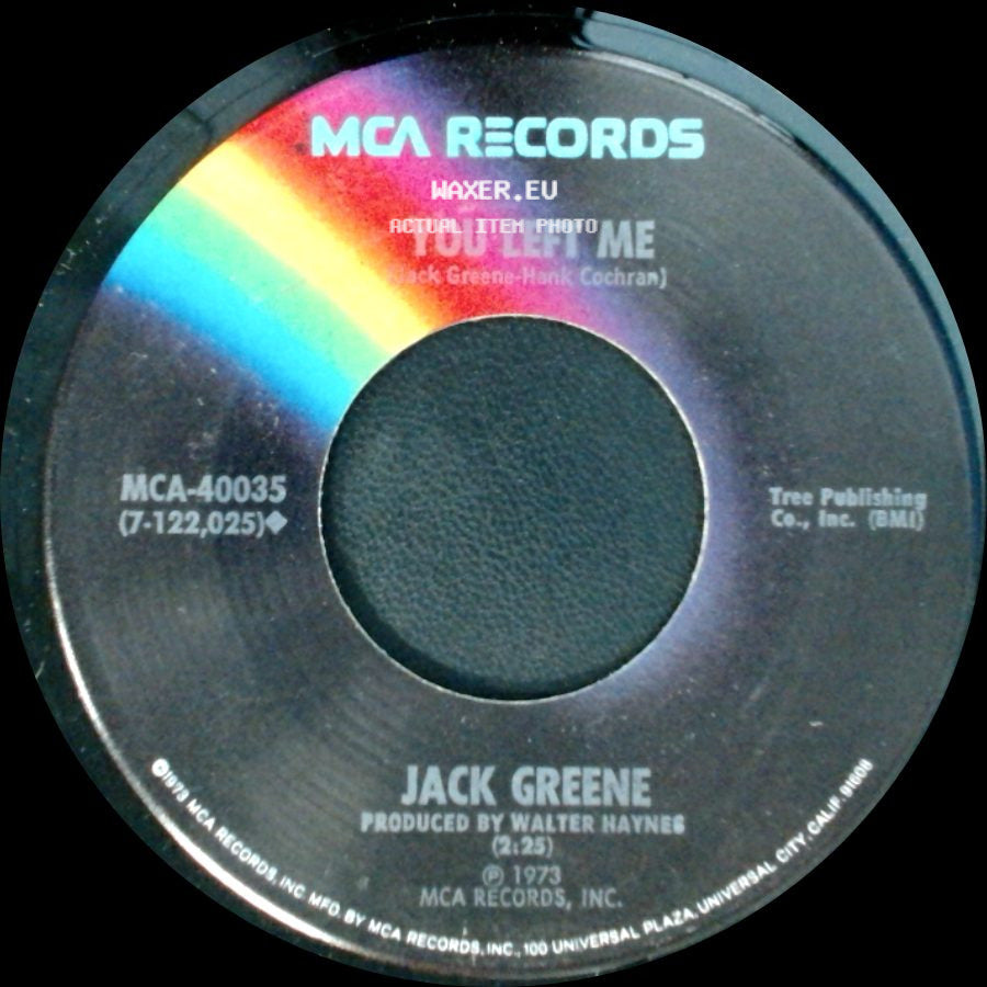 Jack Greene - The Fool I've Been Today / You Left Me side B