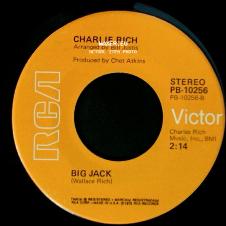 Charlie Rich - It's All Over Now / Big Jack side B