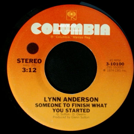 Lynn Anderson - He Turns It Into Love Again / Someone To Finish What You Started side B
