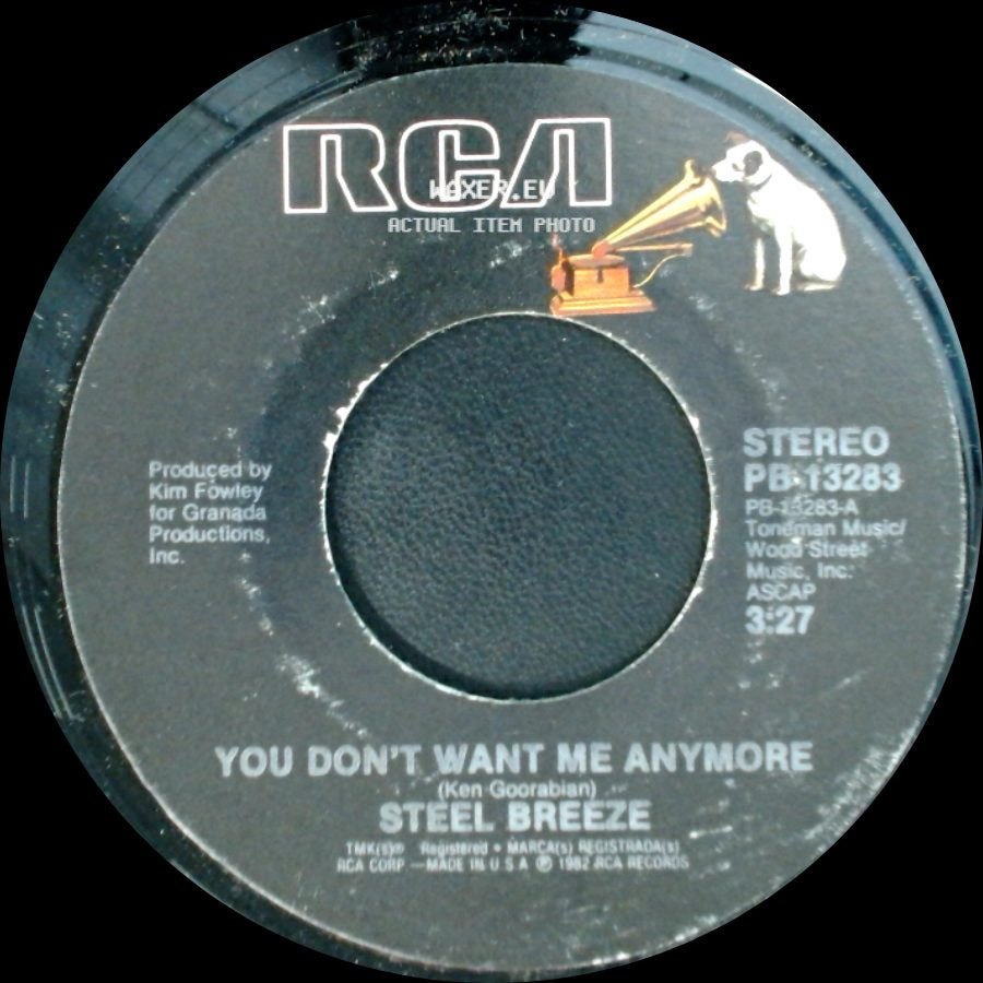 Steel Breeze - Who's Gonna Love You Tonight / You Don't Want Me Anymore side B