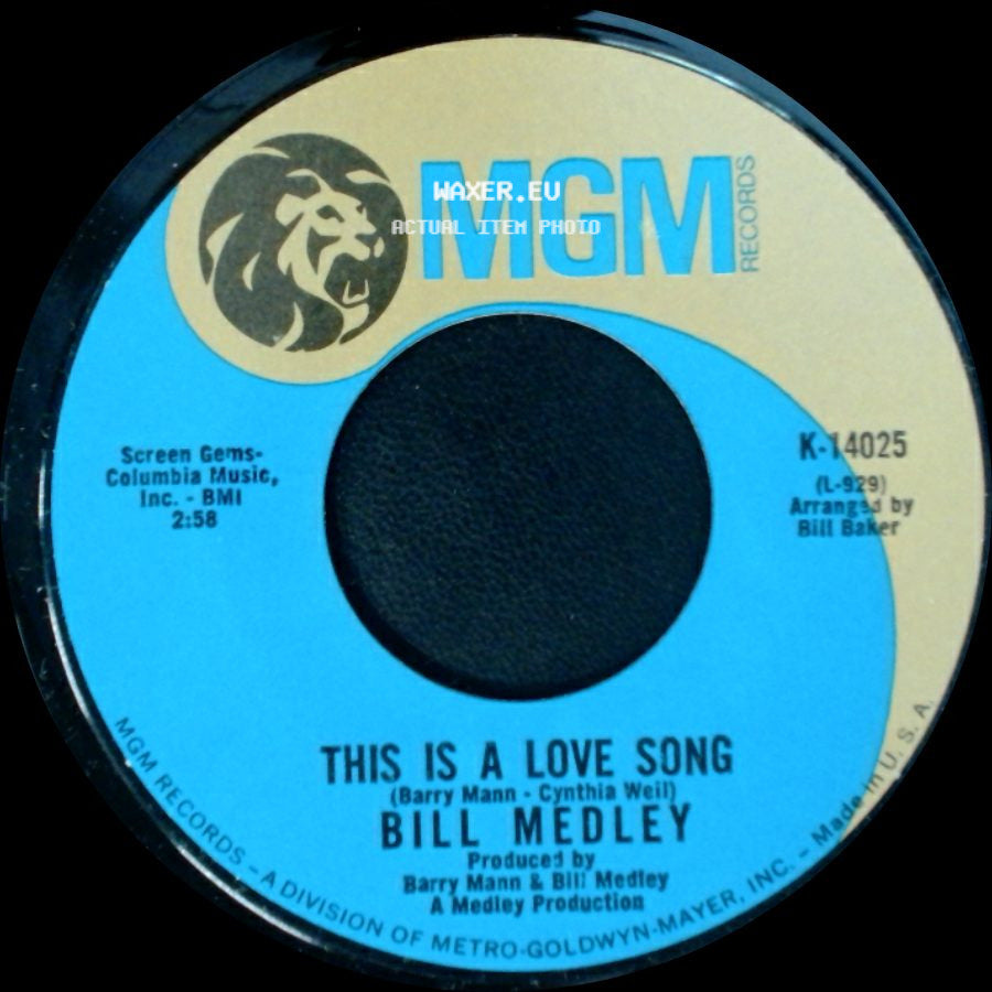 Bill Medley - Something's So Wrong / This Is A Love Song side B