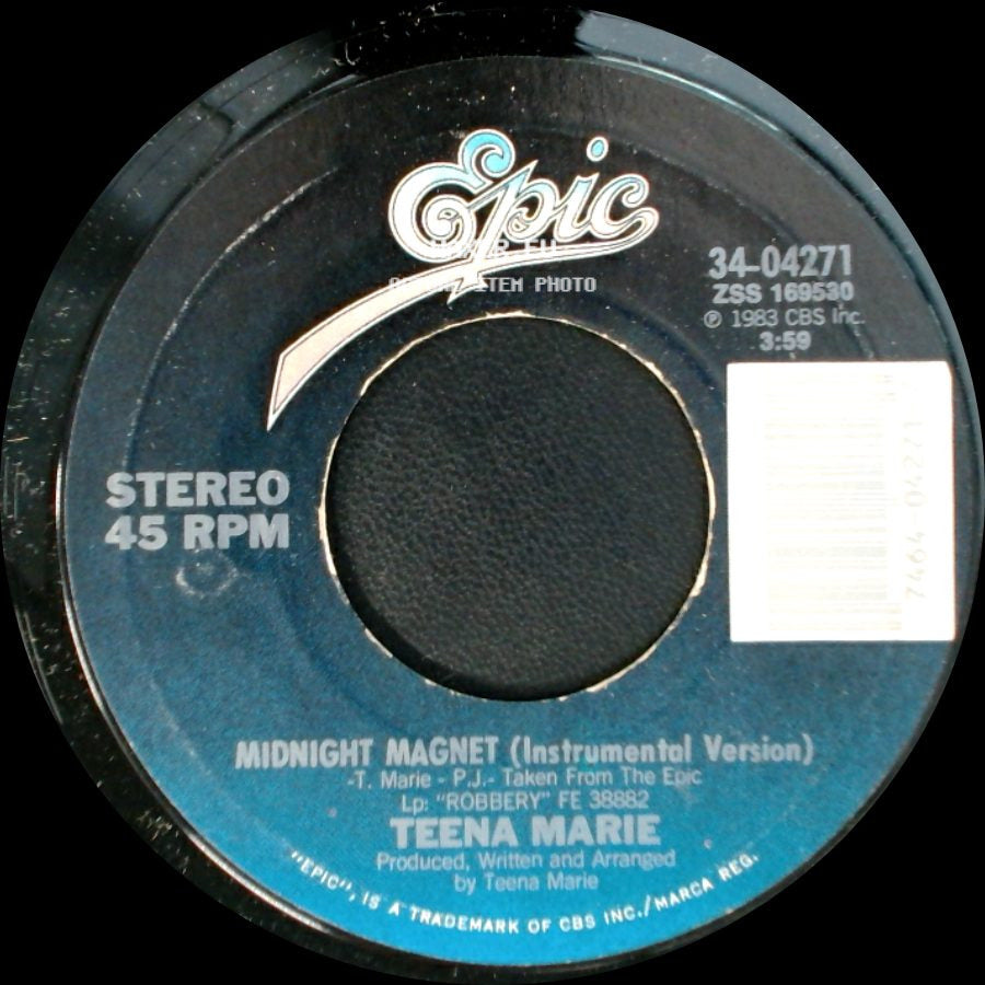 Teena Marie - Midnight Magnet (Instrumental Version) / Midnight Magnet side A