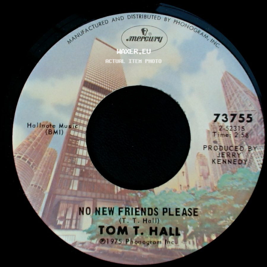 Tom T. Hall - No New Friends Please / Faster Horses (The Cowboy And The Poet) side A