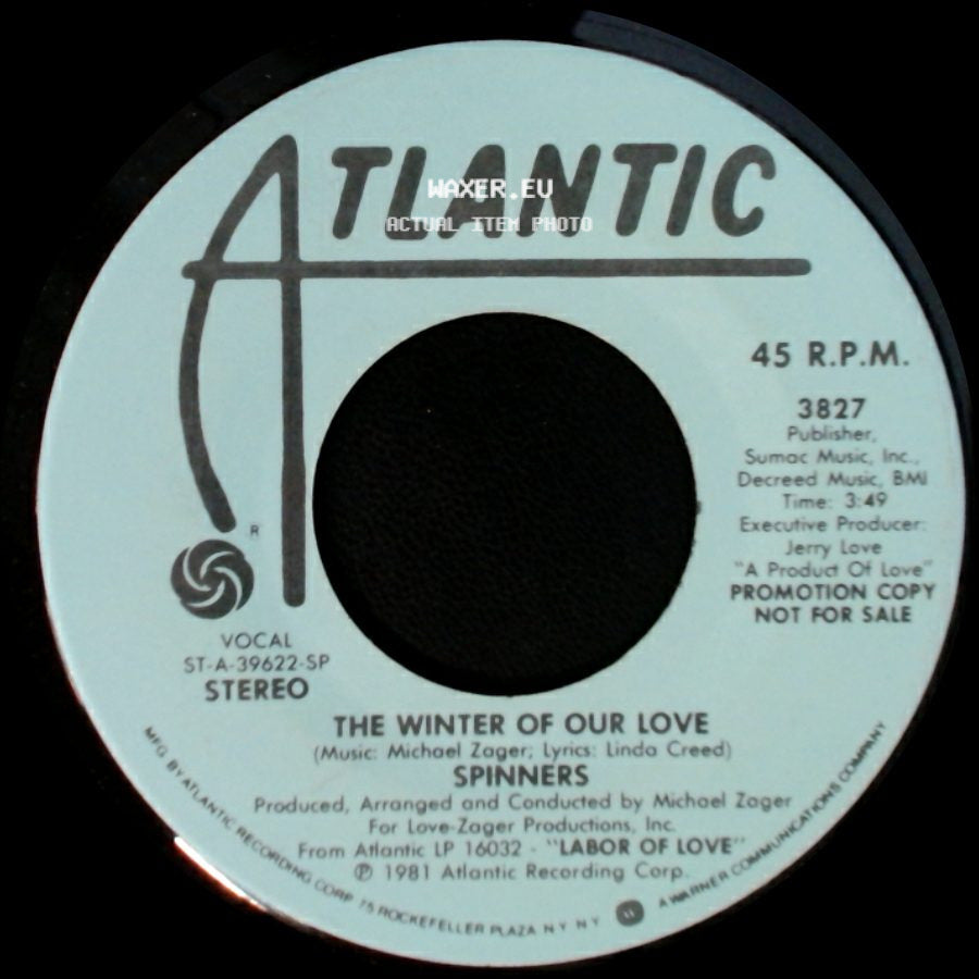 Spinners - The Winter Of Our Love / The Winter Of Our Love side A