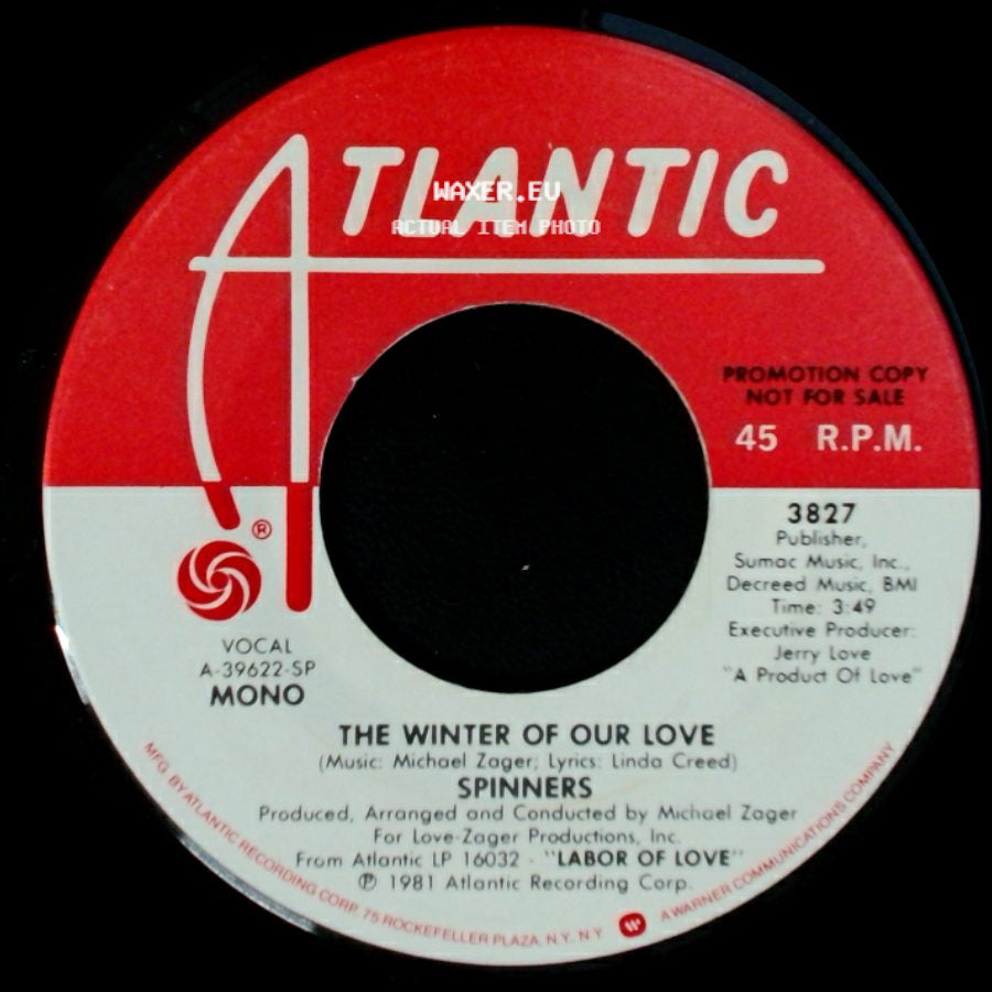 Spinners - The Winter Of Our Love / The Winter Of Our Love side B