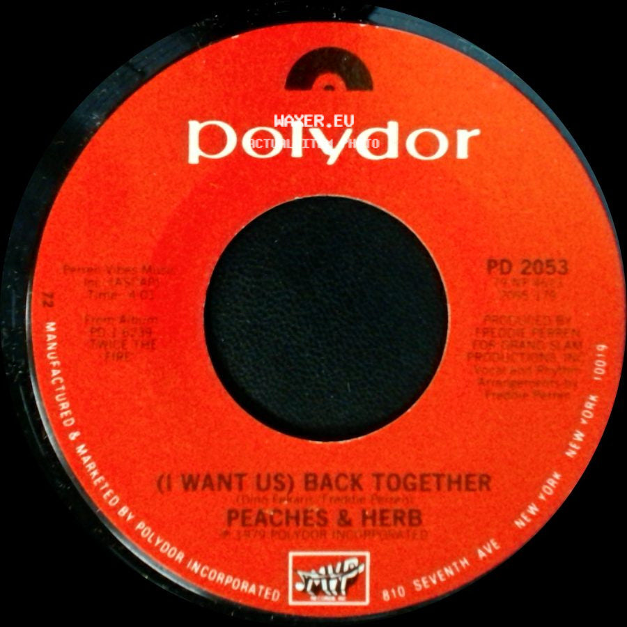 Peaches & Herb - (I Want Us) Back Together / I Pledge My Love side A
