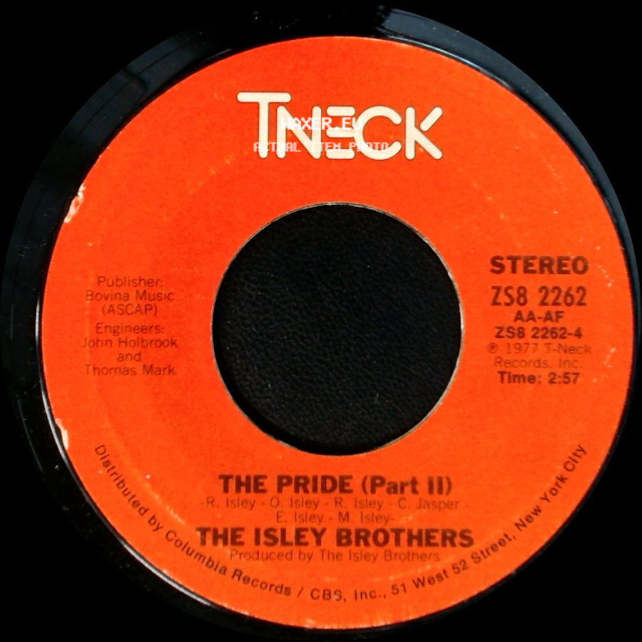 The Isley Brothers - The Pride (Part I) / The Pride (Part Ii) side B