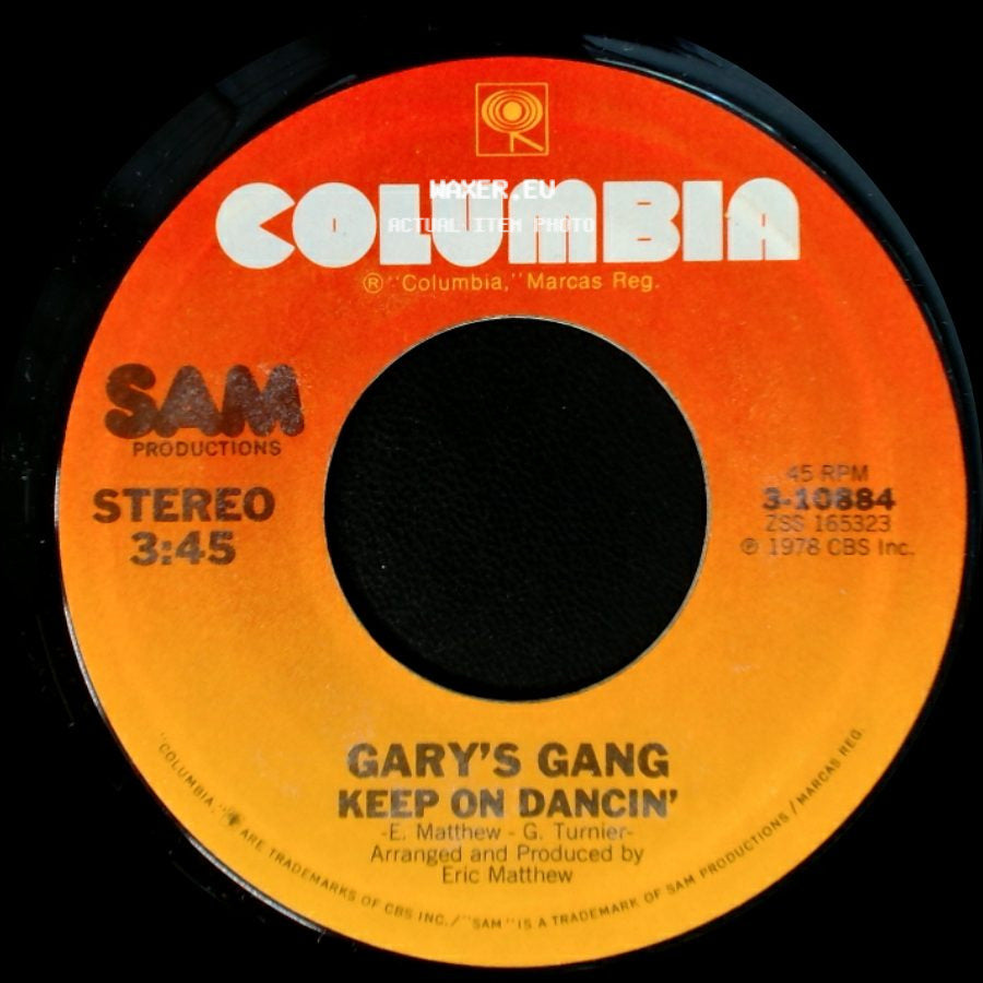 Gary's Gang - Keep On Dancin' / Do It At The Disco side A