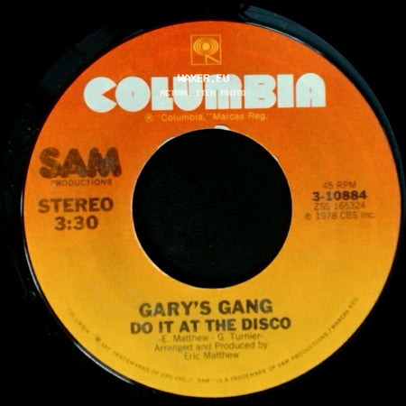 Gary's Gang - Keep On Dancin' / Do It At The Disco side B