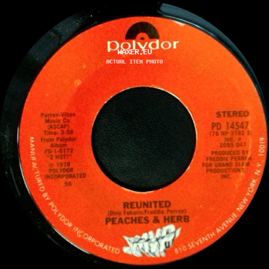 Peaches & Herb - Easy As Pie / Reunited side B