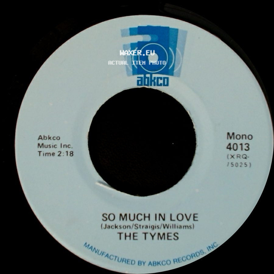 The Tymes - Wonderful, Wonderful / So Much In Love side B