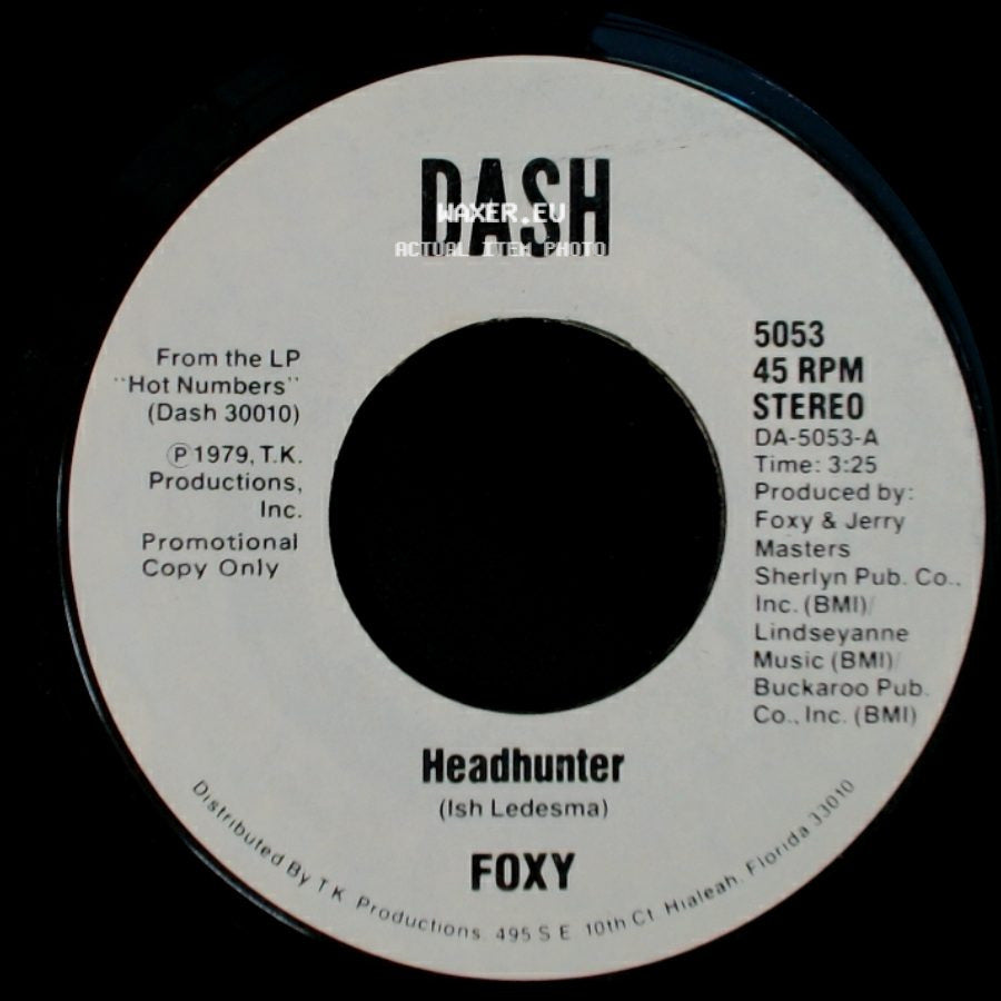 Foxy - Headhunter / Headhunter side B