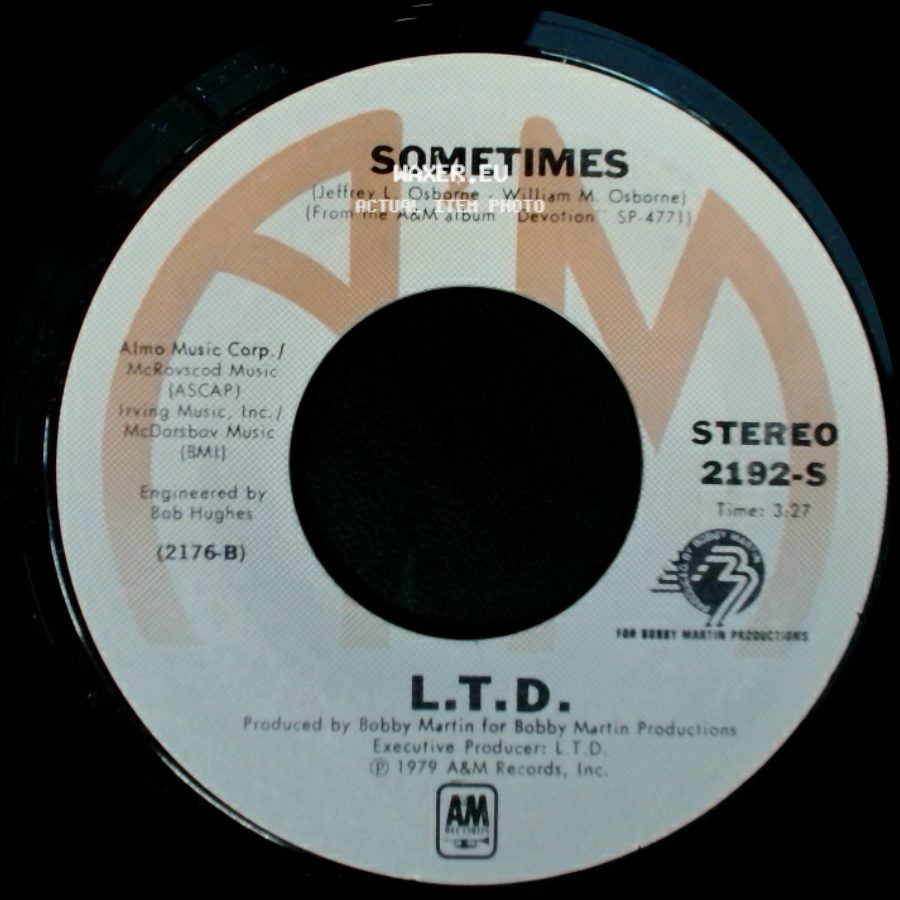 L.T.D. - Sometimes / Stranger side A