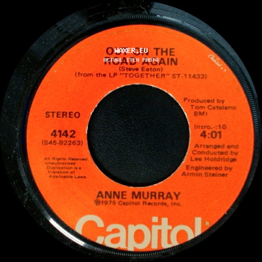 Anne Murray - Out On The Road Again / Sunday Sunrise side A