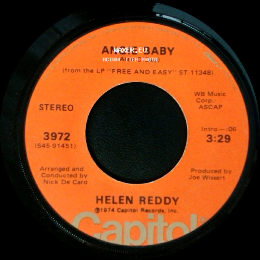 Helen Reddy - I Think I'll Write A Song / Angie Baby side B