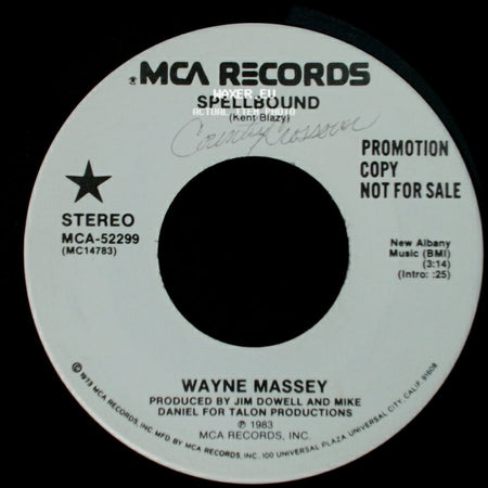 Wayne Massey - Spellbound / Spellbound side A