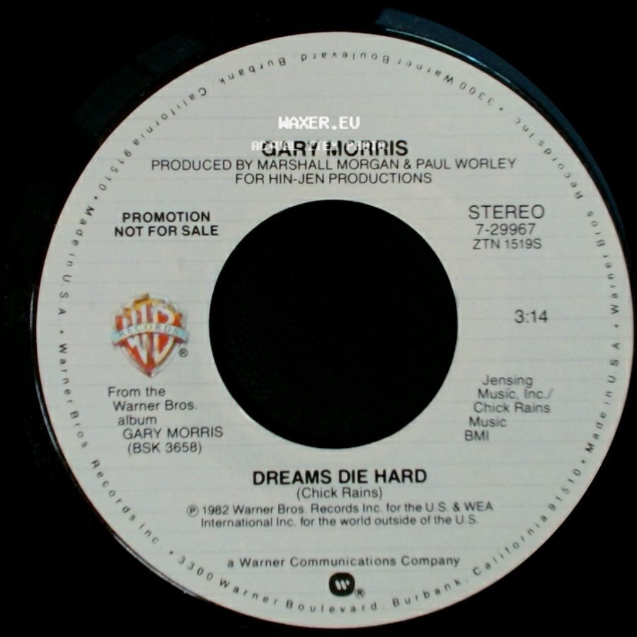 Gary Morris - Dreams Die Hard / Dreams Die Hard side A