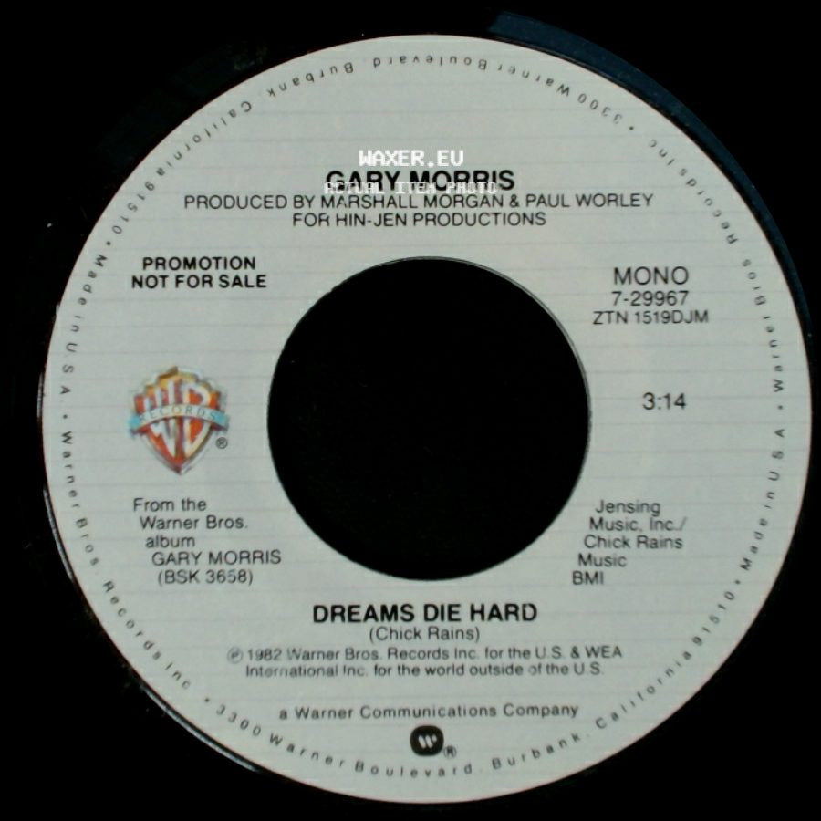 Gary Morris - Dreams Die Hard / Dreams Die Hard side B