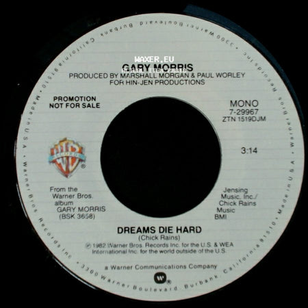 Gary Morris - Dreams Die Hard / Dreams Die Hard side B