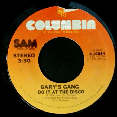 Gary's Gang - Keep On Dancin' / Do It At The Disco side B