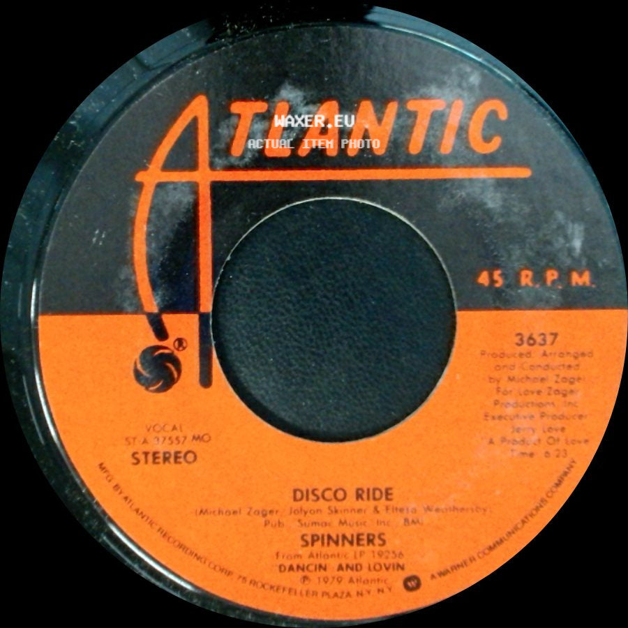 Spinners - Disco Ride / Medley Working My Way Back To You / Forgive Me, Girl side A