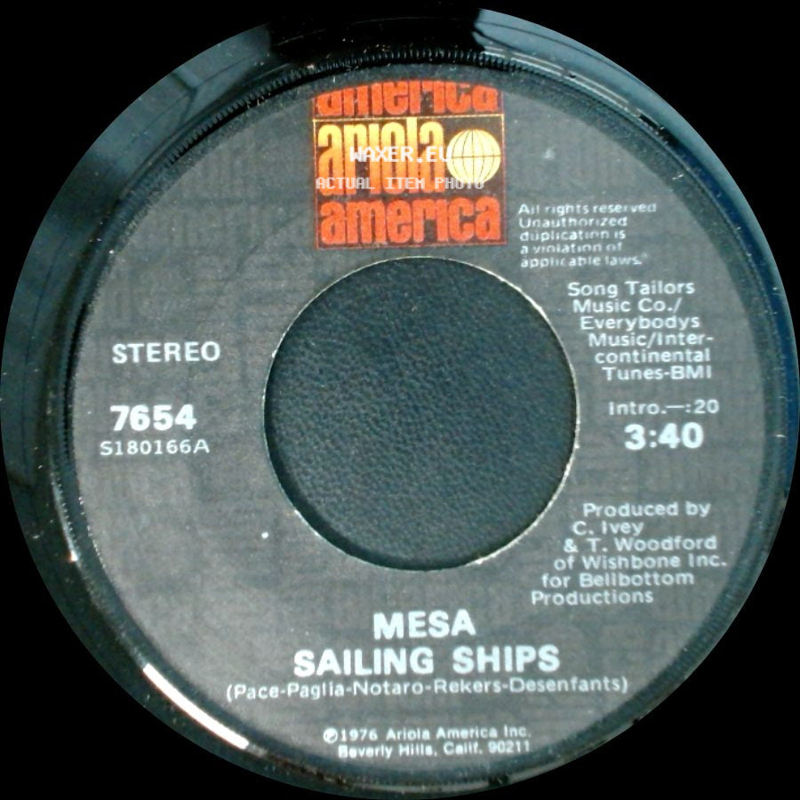 Mesa - City Lights / Sailing Ships side B