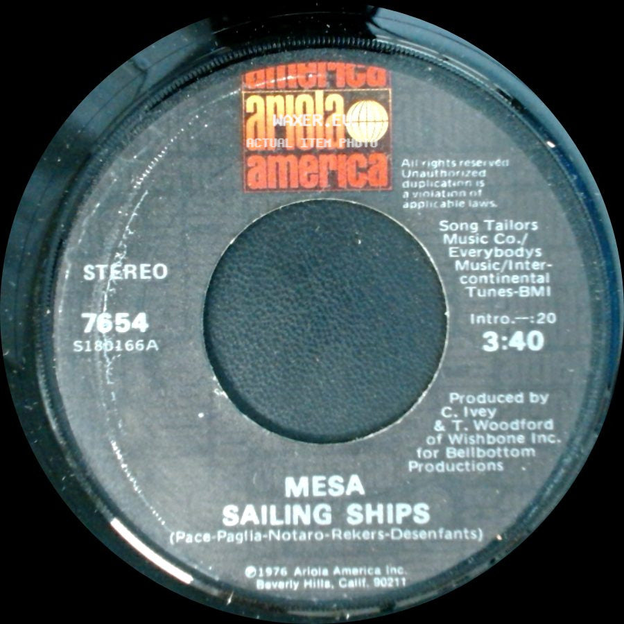 Mesa - Sailing Ships / City Lights side A