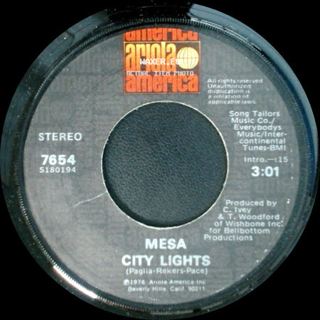 Mesa - Sailing Ships / City Lights side B