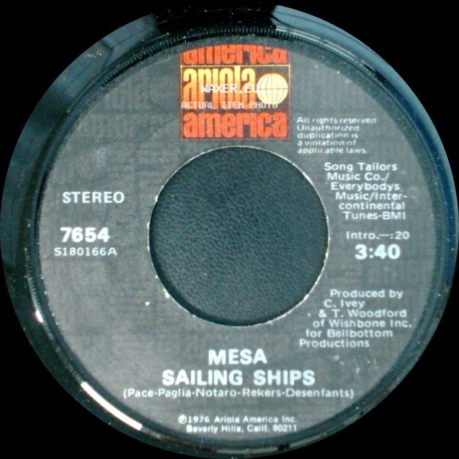 Mesa - City Lights / Sailing Ships side B