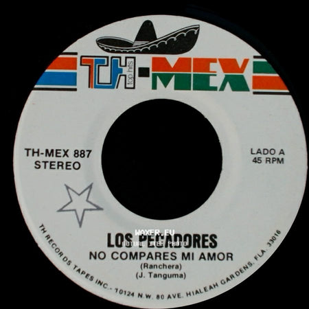 Los Pecadores - No Compares Mi Amor / La Ultima Cancion side A