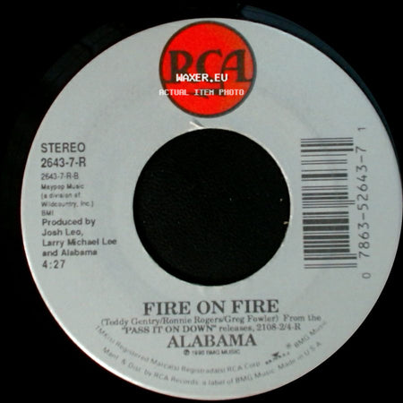 Alabama - Fire On Fire / Jukebox In My Mind side A