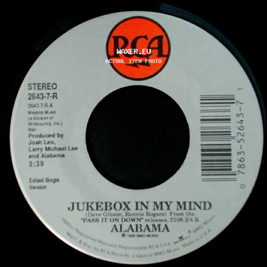 Alabama - Fire On Fire / Jukebox In My Mind side B