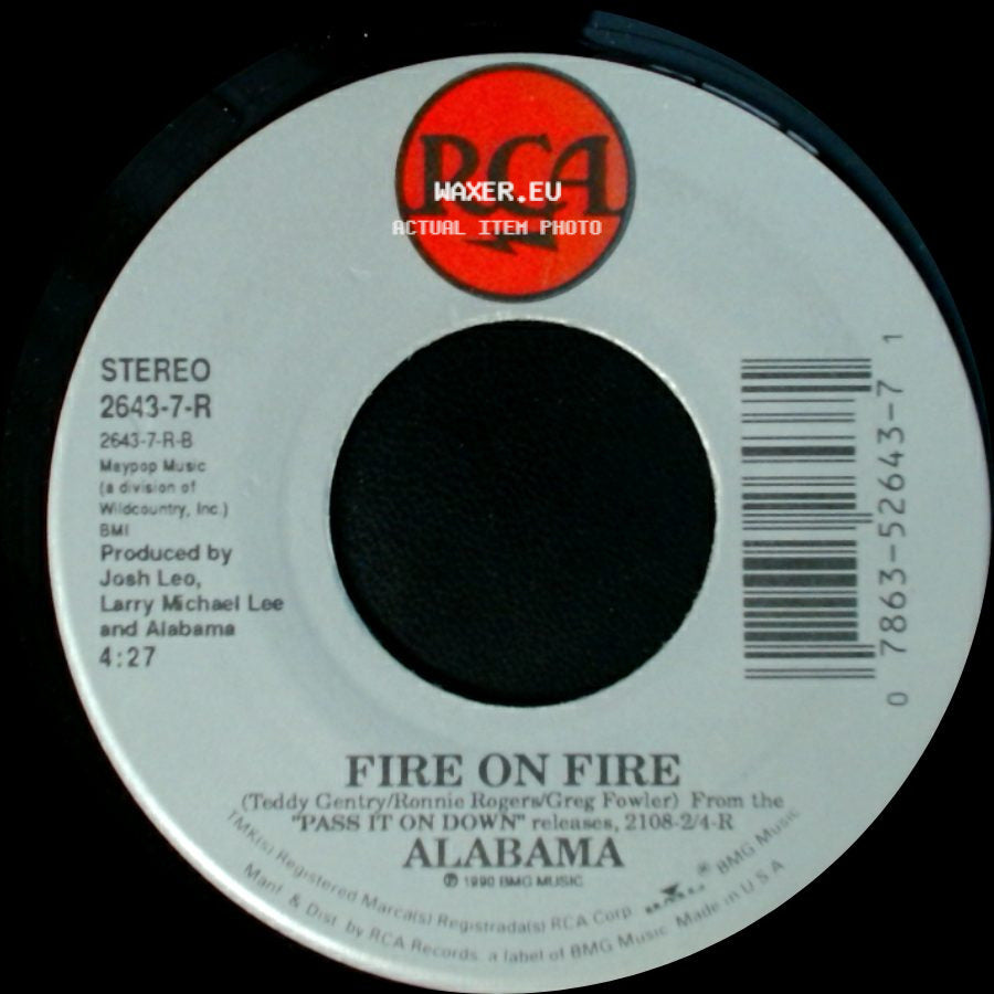 Alabama - Fire On Fire / Jukebox In My Mind side A