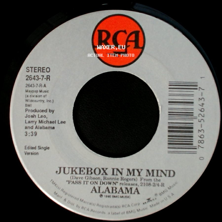 Alabama - Fire On Fire / Jukebox In My Mind side B