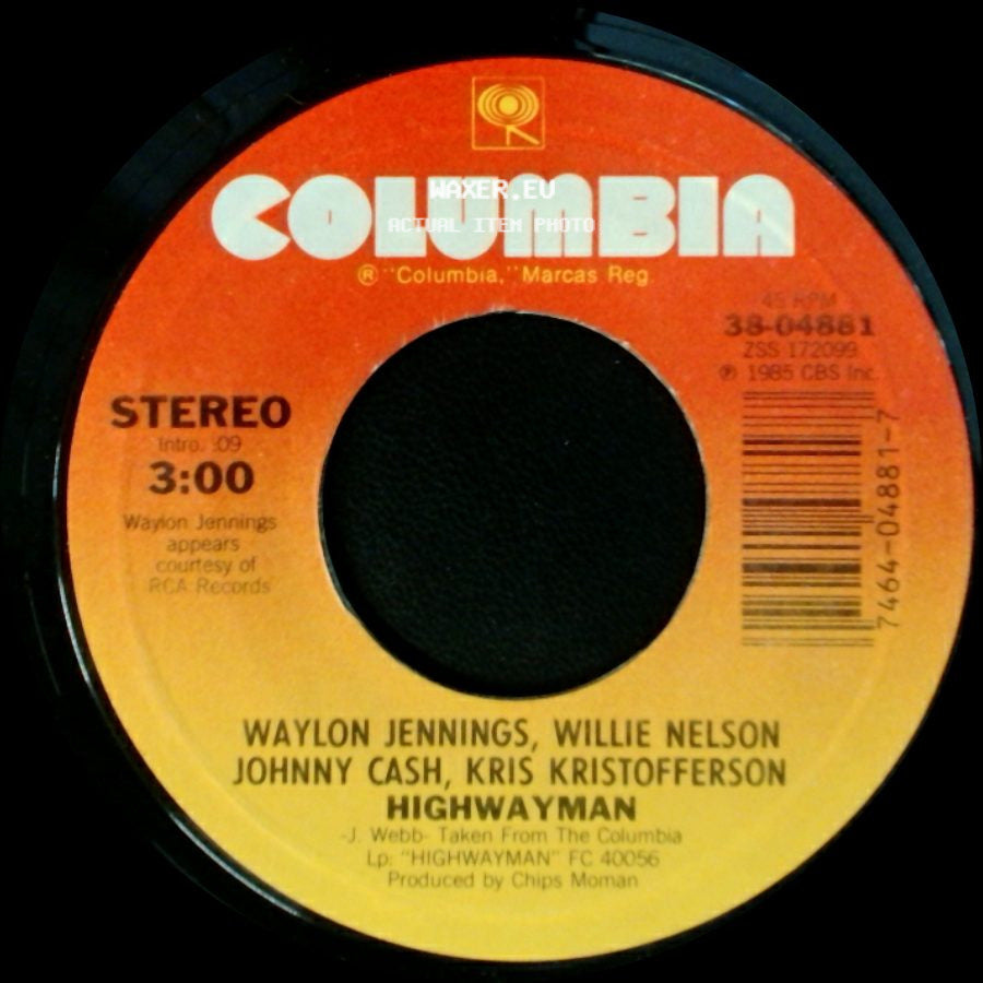Johnny Cash & Willie Nelson / Waylon Jennings, Willie Nelson, Johnny Cash, Kris Kristofferson - The Human Condition / Highwayman side B