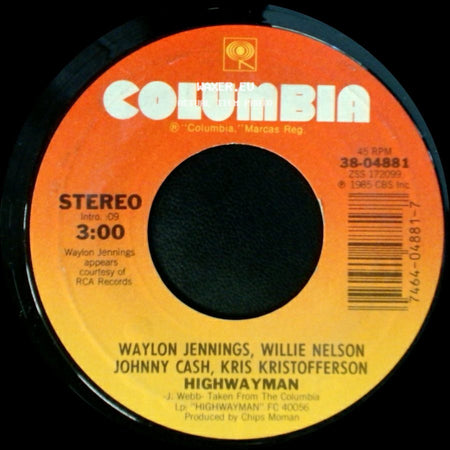Johnny Cash & Willie Nelson / Waylon Jennings, Willie Nelson, Johnny Cash, Kris Kristofferson - The Human Condition / Highwayman side B