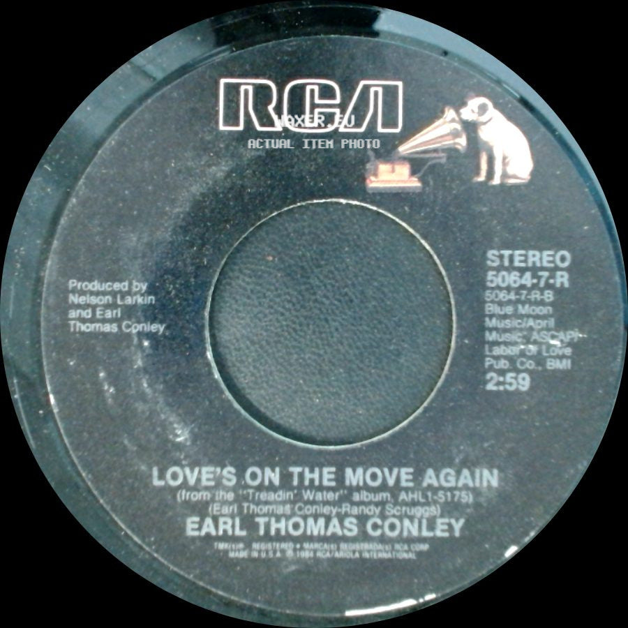 Earl Thomas Conley - Love's On The Move Again / I Can't Win For Losin' You side A