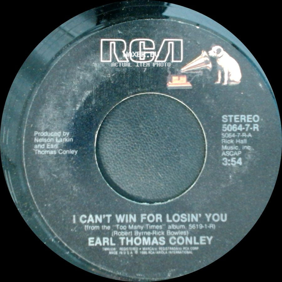 Earl Thomas Conley - Love's On The Move Again / I Can't Win For Losin' You side B