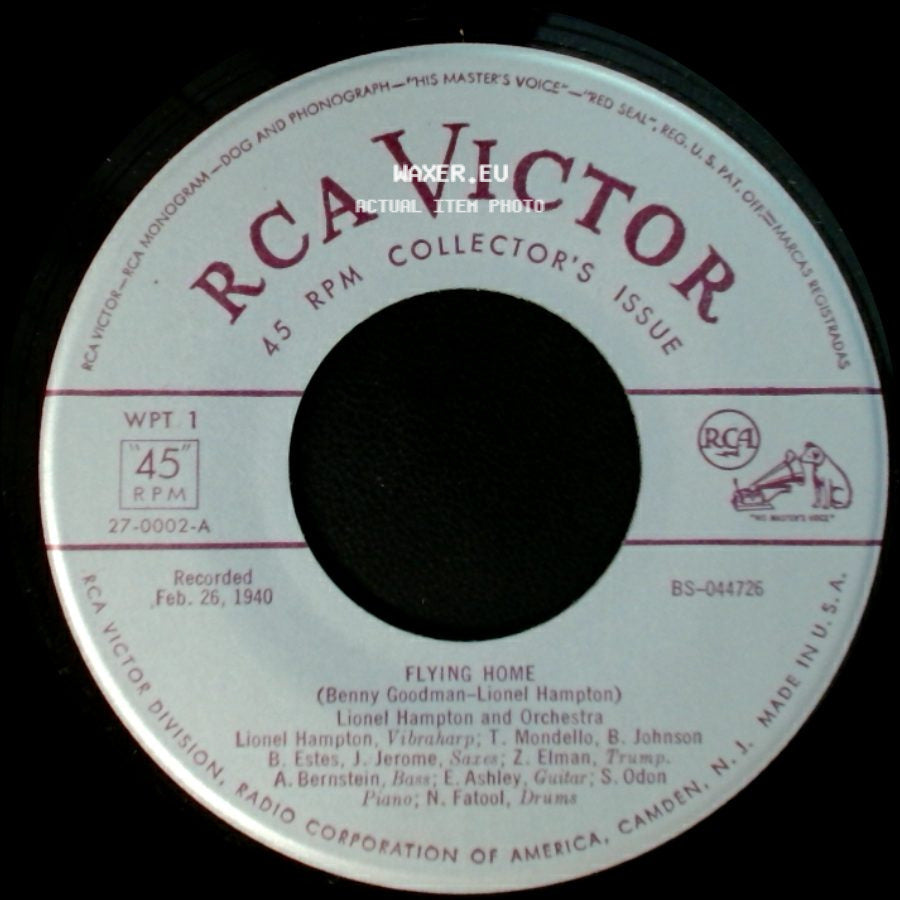 Lionel Hampton And Orchestra / Louis Armstrong And The Ambassador Orchestra - Flying Home / When It's Sleepy Time Down South side A