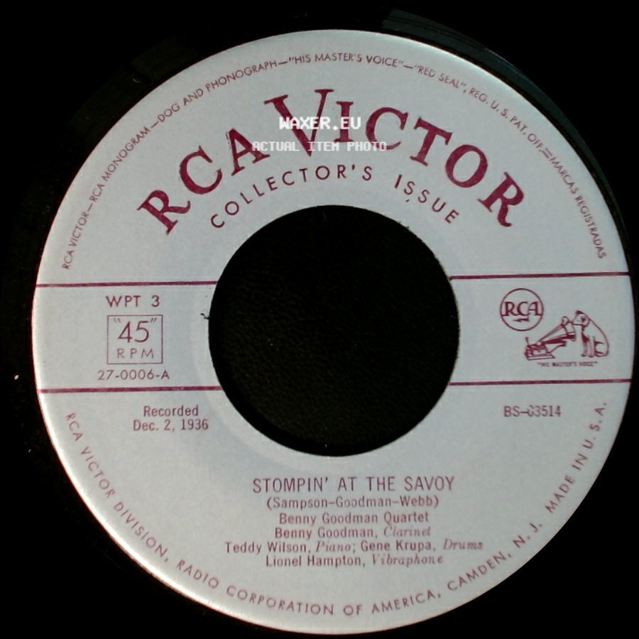 Artie Shaw And His Gramercy Five / Benny Goodman Quartet - Smoke Gets In Your Eyes / Stompin' At The Savoy side B