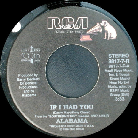 Alabama - I Showed Her / If I Had You side B